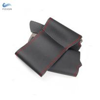 For Mercedes Benz Viano W639 2003-2010 Vito 2003-2014 Sprinter 2006-2013 For VW Crafter 06-16 Car Steering Wheel Leather Cover red line