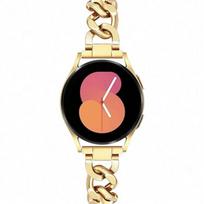 Nauja prabangi metalinė apyrankė grandinėlė, dirželis, skirtas Samsung Galaxy Watch 7 FE 5 Pro 4 6 classic, 44mm 40mm sportinis dirželis Galaxy Watch FE 40mm auksas