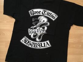 Rožės tatuiruotės juostos marškinėliai Medvilniniai marškinėliai Vyrams Moterims S-234XL LI1607 Unisex marškinėliai XXL