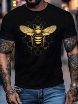 Bitė Bitininkystė Koriai Medus Bitininkas Bičių T-shirt Vyrams S Klasikinė Apvali Kaklo Paprasta T-shirt 220g S