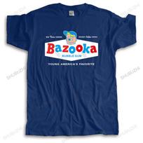 Mens loose tops summer cotton black funny tshirt BAZOOKA new arrived man casual t shirt cotton bigger size drop shipping S