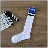 Extreme Long Sports Socks Men'S Socks Striped Stockings Volleyball Socks Running Fitness Socks Football Socks To The Knee Thin suitable for sizes 40 to 43