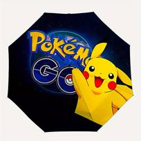 1pc Pokémon GO, Pikachu Automatic Umbrella - 8-Rib Foldable Design, Outdoor Adventures, Durable Canopy Material yy250827195
