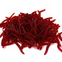 50 vnt. Raudonųjų sliekų Žvejybos masalai Dirbtinis Minkštas Žvejybos masalas 1,4 colio(3,5 cm) 100pcs