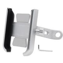 Galinio vaizdo veidrodėlis Dviračiui Aliuminio lydinio Mobiliojo telefono laikiklis Motociklui Navigacijos laikiklis Mobilus Silver rearview mirror