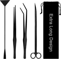15 inch Overlength Large Water Grass Trimmer Stainless Steel Scissors Tweezers Fish Tank Landscape Straight Curved Shears juoda