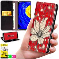 Etui Typu Portfel Do Motorola Moto G56 - Pokrowiec Bluemoon Nadruk + Szkło 9H