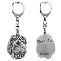Shar Pei - Posrebrzany Brelok Do Kluczy Z Psem, Ozdoba Torebki, Zawieszka Do Plecaka Marki Art-Dog