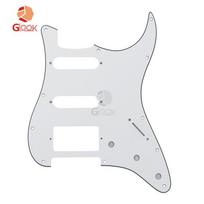 11-Hole Electric Guitar Pickguard: Single-Single-Humbucker ST SQ Fender Musicman, Multi-Color