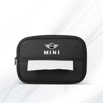 AAABD1 Car Seat Backrest Tissue Bag Visor Armrest Box Tissue Storage For MINI Cooper R56 F56 R50 JCW Cabrio Aceman Countryman Clubman juoda