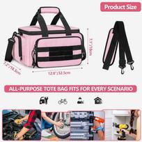 Tools Bag Heavy Duty Large Capacity Zipper Carry Pouch Plumbing Tool Bag For Carpenters Repairman Plumbing Gardening Drill Bits