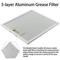 Gartraukio filtras Viryklės gaubto filtrai 230x260 mm Riebalų filtras Aliuminio ištraukimo angos filtras Gartraukio dalys sidabras