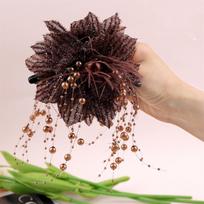 Shiny Pearl Flower Clip Women's Feather Shark Clip Internet Celebrity Hair Accessory for Hair Volume on the Back of the Head