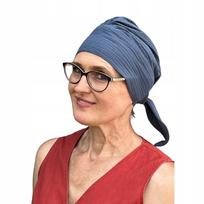 Turban Damski Tess 007 Muślin Chusta Gładka Wiosenna Także Po Chemioterapii