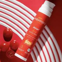 Aqualogica Detan Dewy Sunscreen SPF 50 PA++++ with Cherry Tomato Reduces Tan 50g (Pack of 2) balta