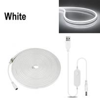 TUYA Smart USB 5V Neon Strip Light 120LEDs/M Work With Alexa Google Home Echo Plus APP Voice Control Time Setting Night Lighting 1m balta