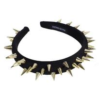 1PC Exaggerated, Designer, Rivet, Black, Hairband, Summer, Wide, Fashion, Punk, Personalized, Headband, Hairpin