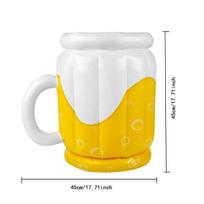 Inflatable Beer Mug Shaped Cooler – Portable Party Ice Bucket for Pool, Beach & Outdoor Drinking