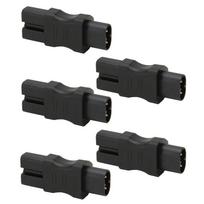 5 Pcs IEC320 C8 to C15 Power Adapter 2500W Flame Retardant IEC320 Power Socket Converter 250V