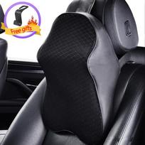 Lumbar Support Pillow Car Pillow Memory Foam Seat Head Support Neck Pillow Car Seat Cushion Lumbar Back Interior Accessories