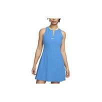 Nike Dri-FIT Advantage Color Block Logo Sleeveless Tennis Dress Women dresses Light-Blue DX1427-406 S gray
