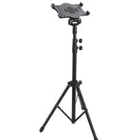 Reguliuojamas sulankstomas grindų planšetės trikojis stovas, skirtas iPad mini, iPad Air, iPad 1,2,3,4 ir visoms 7-10 colių planšetėms black