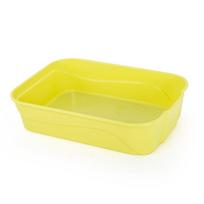 Cat Litter Box Open Heightened Deepened Anti-splash Large Capacity Sand Box Toilet Cleaning Supplies milk green
