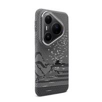 For Huawei Pura 80 Ultra Pura 80 Pro Pura80 Pro+ Case Magnetic Matte Stripe PC Hard Back Cover Metal Lens Frame Button Shell Huawei Pura 80 Ultra juoda