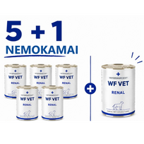 WF VET Renal šunims 5x400g + 400g NEMOKAMAI