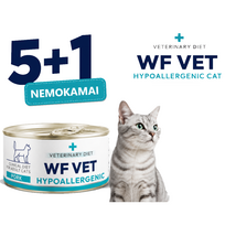 WF VET Hipoalerginė kačių ėriena  5x85g + 85g NEMOKAMAI
