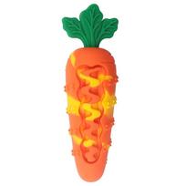 Interactive Carrot Sound Chewing Bite-resistance Teeth Grinding Pet Chew Carrot Shape Silicone Material Dog Sound Squeaky