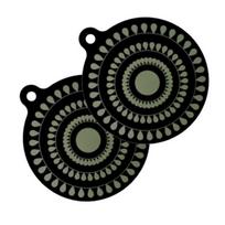 Yousheng 2vnt nepridegantis silikoninis viryklės kilimėlis indukcinis kaitlentės apsauginis 9,5 colio daugkartinis padėklas, skirtas kaitlentės karščiui atspariam viryklės dangčiui 2pcs