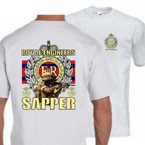 British Army Royal Engineers Sapper TShirt 100 Cotton ONeck Short Sleeve Summer Casual Mens Tshirt Streetwear S