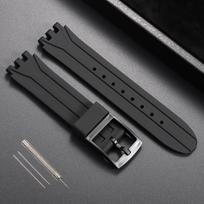 For Swatch SUIB400 SUIK400 Silicone Watch Band 18mm Replacement Rubber Strap Men Women Waterproof Sport Wrist Band Bracelet Belt 18mm juoda