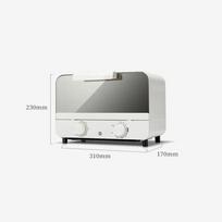 Compact Multifunctional Electric Oven, Household Air Fryer Oven 2-in-1, Fully Automatic Smart Appliance 10L