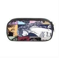 Taylor Swift Kids Pencil Case With Nylon Material For School Supplies And Storage raudona