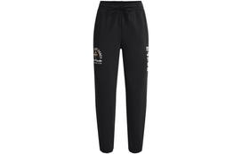 Under Armour Knitted Sweatpants Women's Black Moderate Cuffed Pants 1379004-001 L