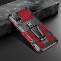 Atsparus smūgiams dėklas Samsung Galaxy A51 A71 A31 A41 A10 A20 A30 A50 A70 A21 S S20 FE Note 20 Ultra įrenginiams, tvirtas hibridinis su stovu, galinis dangtelis For Galaxy A31 brown