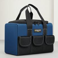 Heavy Duty Large Capacity Tool Bag with Reinforced Bottom and Multi Compartments for Construction Tools