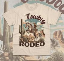 Cowboy Rodeo Western T-Shirt Western Cowgirl Horse Funny Cute Unisex 90s Shirt XL