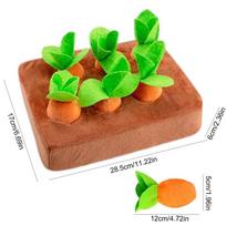 Stuffed Carrot Dog Toy Dogs Stuffed Carrot Snuffle Toy Puppy Plush Snuffle Game For Indoor Outdoor Enrichment Training Boredom