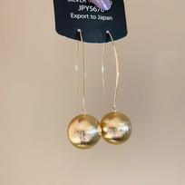 Metal spray paint round pattern pendant ear hook fashionable simple earrings personalized niche design earrings