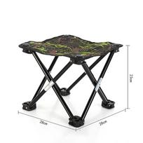Lauke nešiojama metalinė sulankstoma kėdė Ultralengva žvejybos pikniko kėdė paplūdimio kėdė Camping Gear laisvalaikio kėdės. Small Size žalia