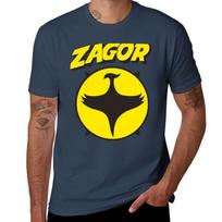ZAGOR SIMBOLIS marškinėliai marškinėliai vyrui pakuotė medvilniniai anime marškinėliai oversized T-Shirt S