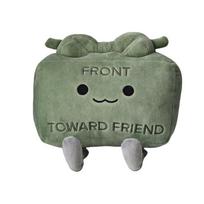 Clay The Claymore Plush Toys Kawaii Green Square Doll Pillow Accessories Gift Collection Model for Baby Girls Boys Birthday Gift 20cm žalia