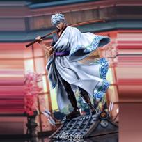 30cm bastardinis Gintoki Gintama anime figūrėlės Gali judėti Riboto leidimo Kovinė poza PVC Šoninio staliuko statymas Kolekcionuoti žaislus Dovanos No box