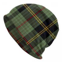 Classic Scottish Clan Tartan Plaid Unisex Adult Beanies Caps Knitted Bonnet Hat Warm Hip Hop Autumn Winter Outdoor Skullies Hats One Size