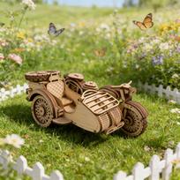 Retro Tricycle DIY Hand-Assembled Model Wooden 3D Puzzle Creative Holiday Birth Date Present Toy great for daily use balta