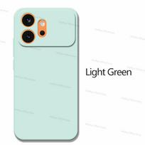 For Honor 600 Case Liquid Silicone Cases For Honor 600 Cover Luxury TPU Bumper Shockproof Protective Phone Cover For Honor 600 Honor 600 šviesiai žalios spalvos
