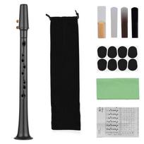 C Key Mini Pocket Saxophone with Alto Mouthpiece Ligature Reeds Dental Pads Pocket Sax with Carrying Bag Little Saxophone